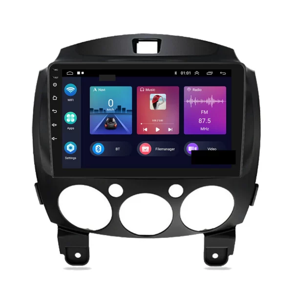 Mazda 2 2007-2013 Apple CarPlay and Android Auto Plug and Play Head Unit Upgrade Kit