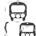 Mazda 2 DE 2007-2014 7 Inch Facia Kit (Frame Only)