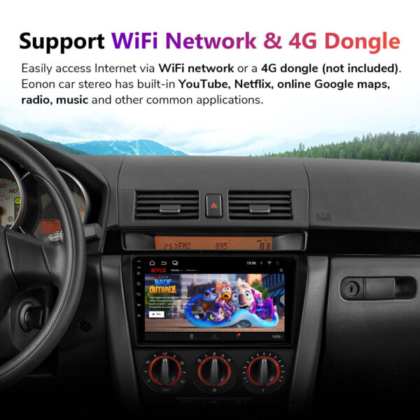 Mazda 3 BK 2004-2009 Apple CarPlay and Android Auto Plug and Play Head Unit Upgrade Kit - Image 2